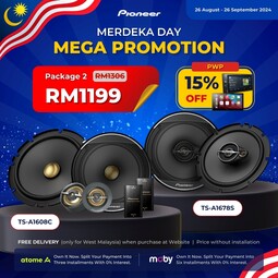 Pioneer Merdeka 2024 Promo Package 2 (TS-A1608C + TS-A1678S)